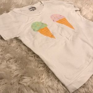 Wild Fox SWEATER Ice Cream 🍦 Short Sleeve Shirt
